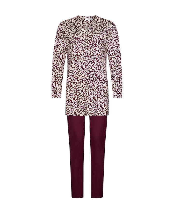 Dames pyjamaset bordeaux
