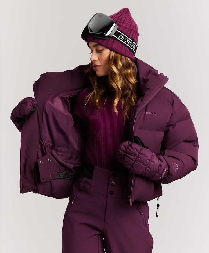 Dames ski-jas paars
