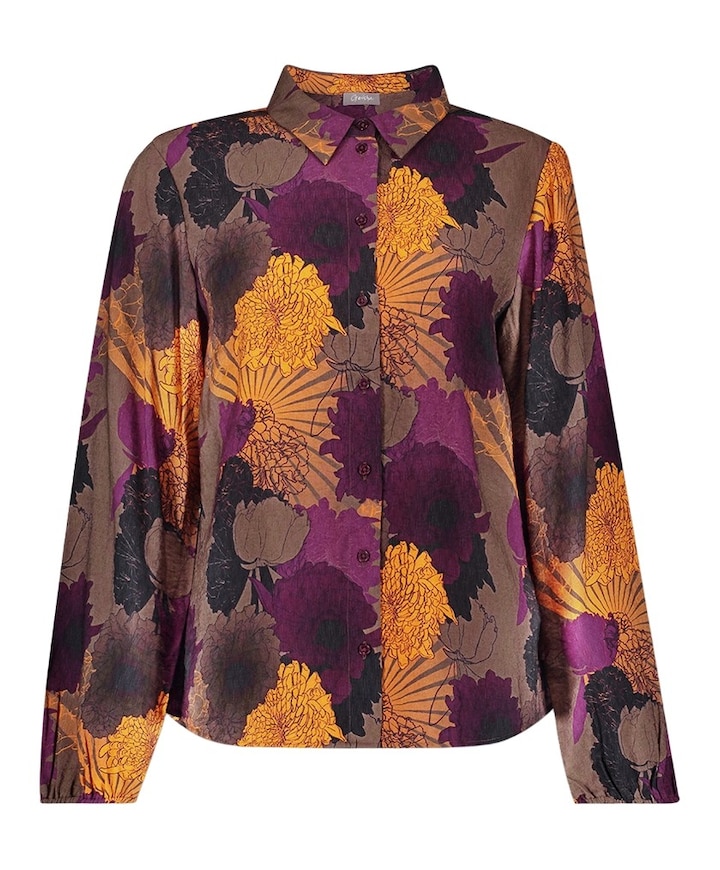 Dames blouse bruin