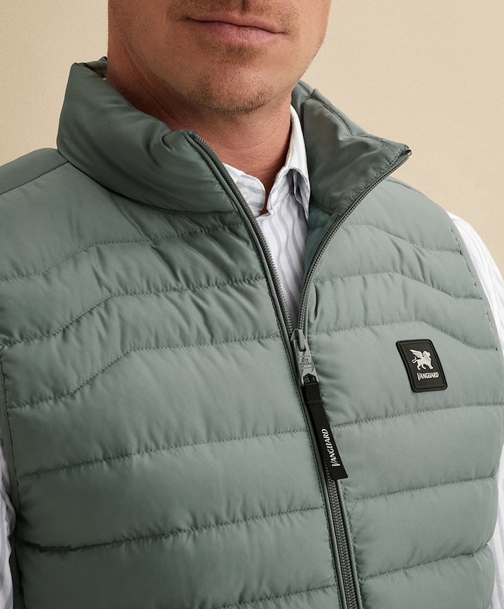 Heren bodywarmer groen