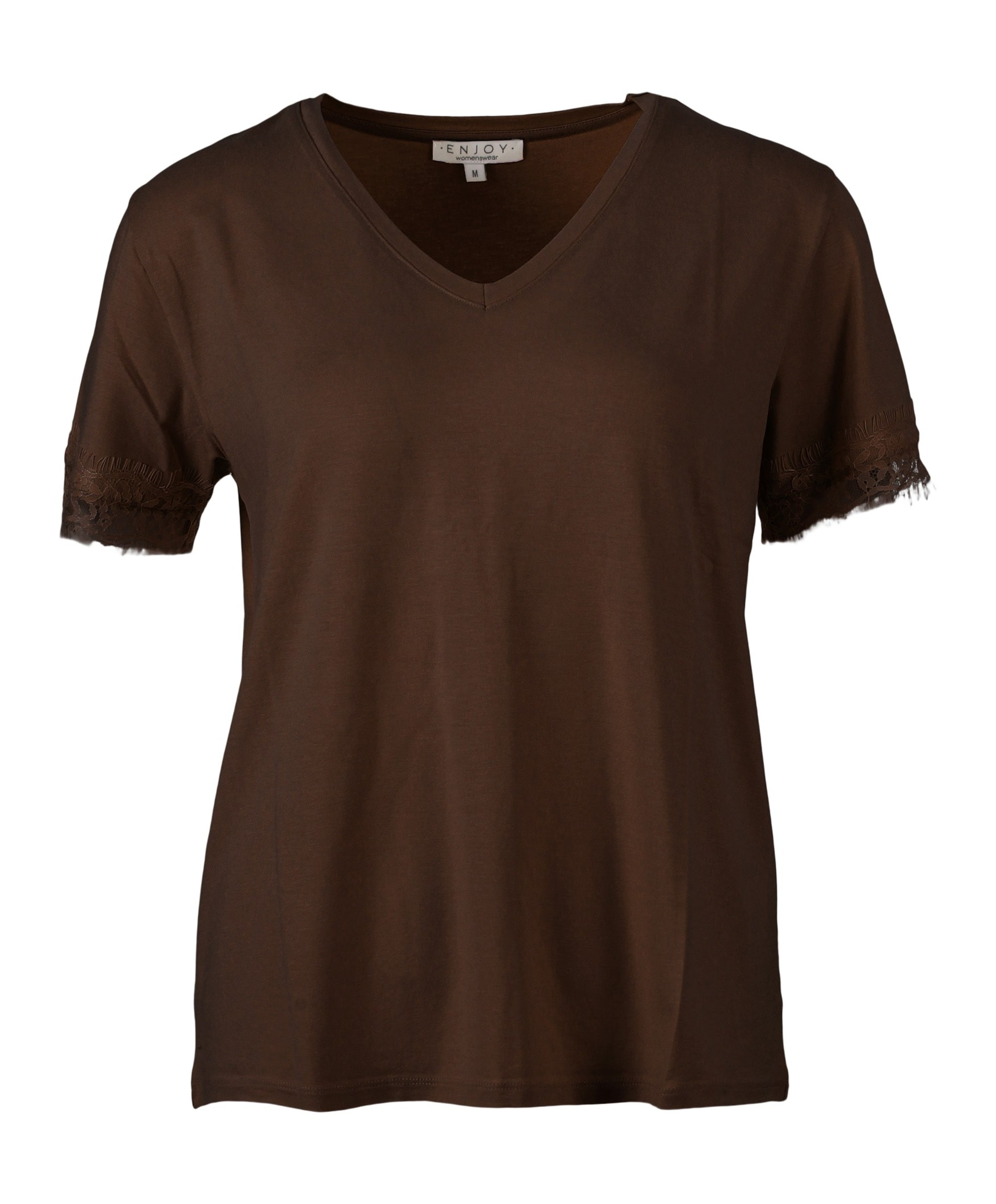 Dames T-shirt bruin