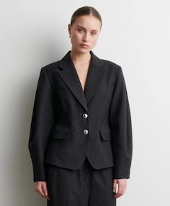 Dames blazer grijs