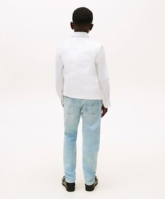 MODERN STRAIGHT BLEACH DENIM jeans blauw