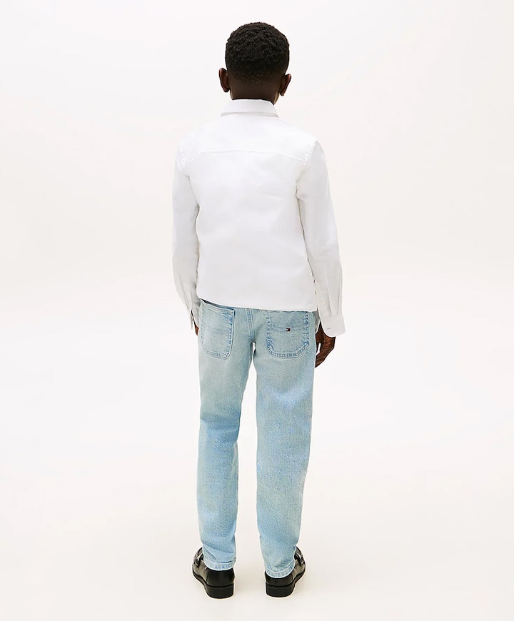 MODERN STRAIGHT BLEACH DENIM jeans blauw
