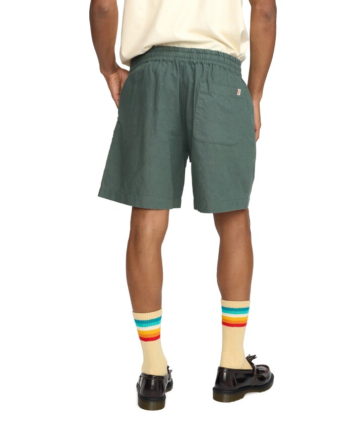 Linen shorts heren korte broek groen