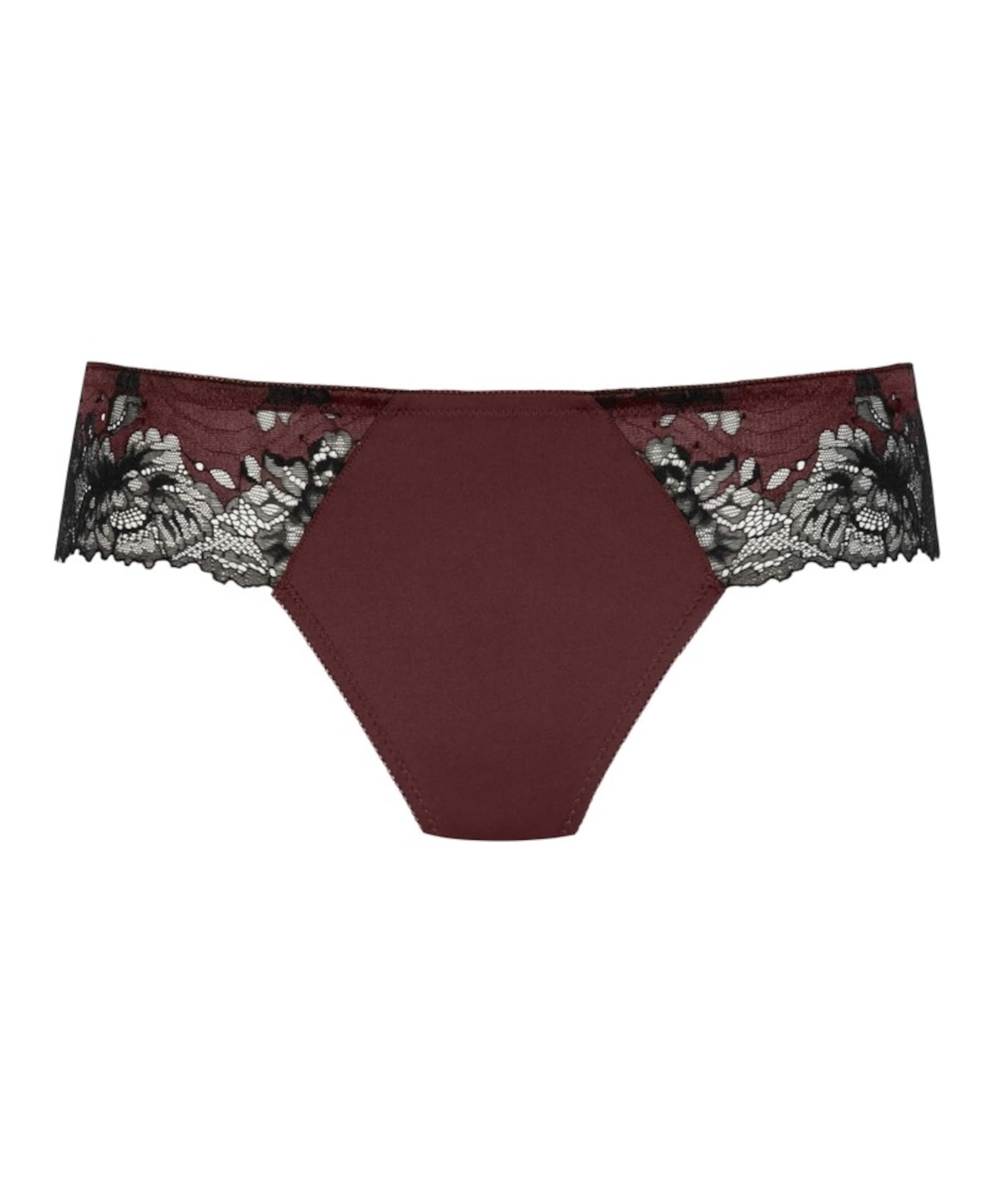 Dames string bordeaux