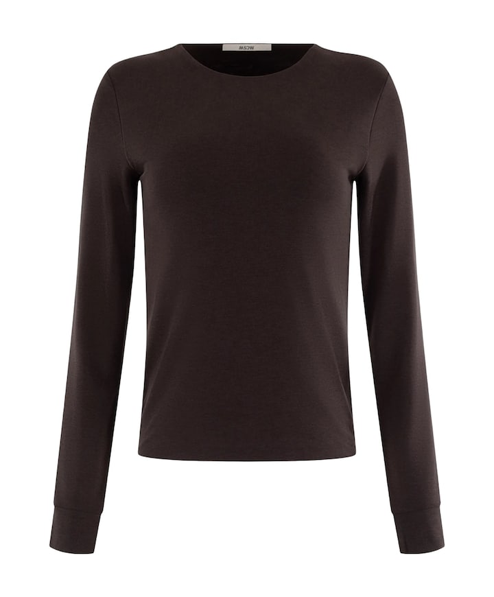 Dames longsleeve bruin