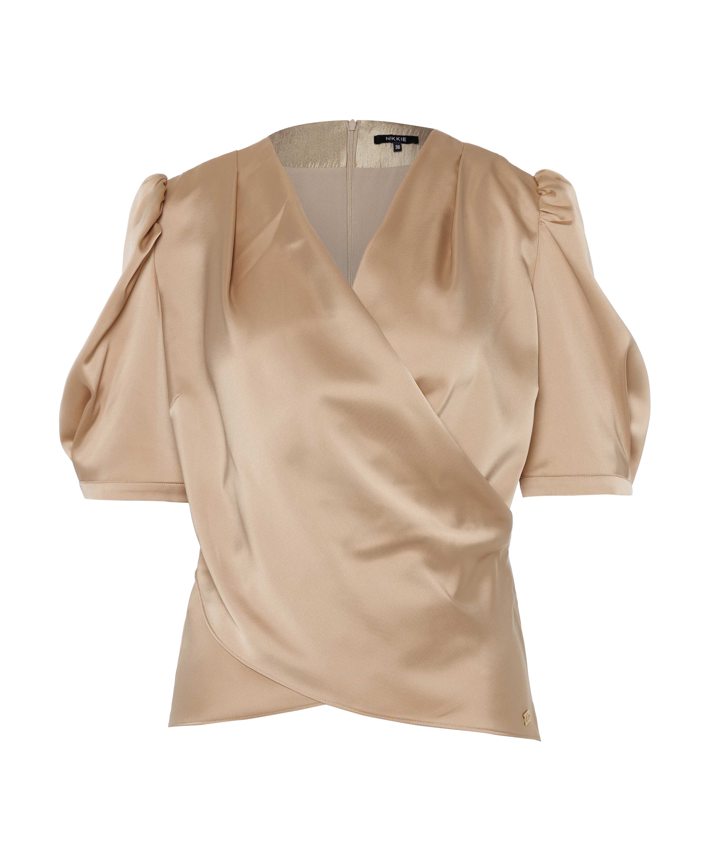Dames blouse beige