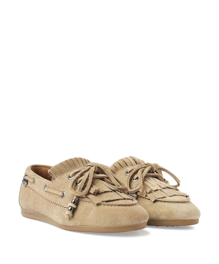 June Loua dames loafers beige