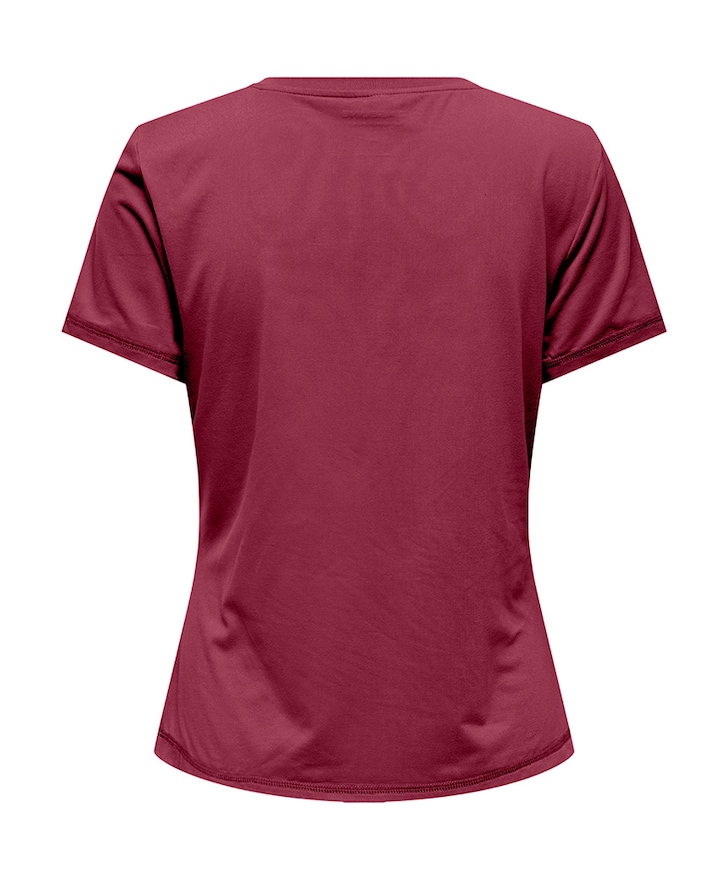Dames t-shirt bordeaux