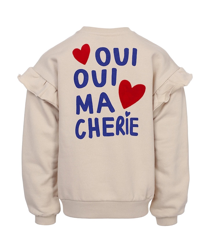 Meisjes sweater beige