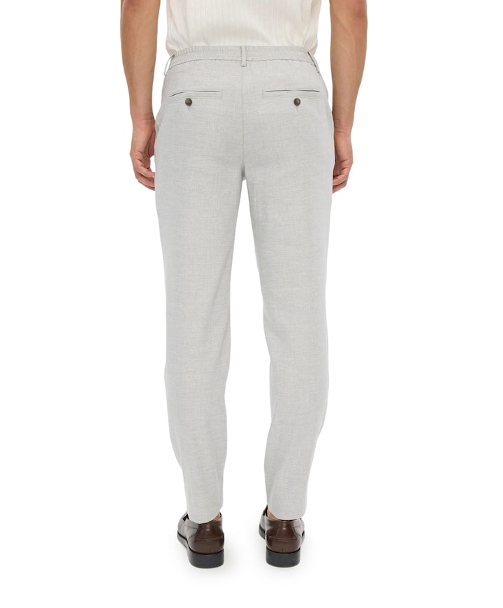 THEOPL 769 CLOUD LINEN heren broek grijs