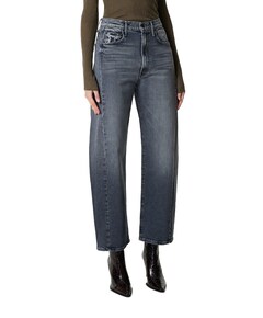 The half pipe flood dames jeans grijs