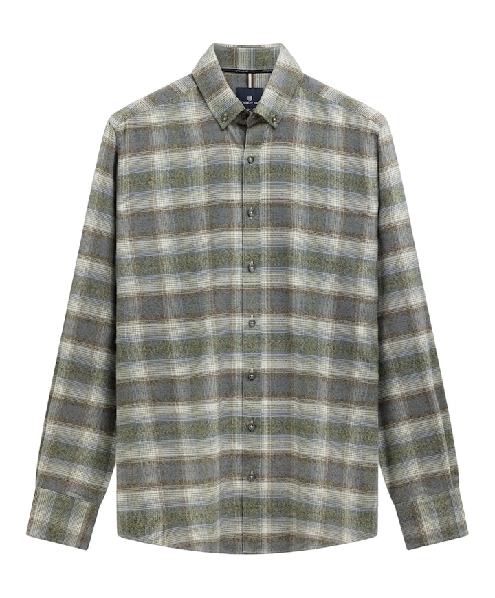 Heren overshirt bruin