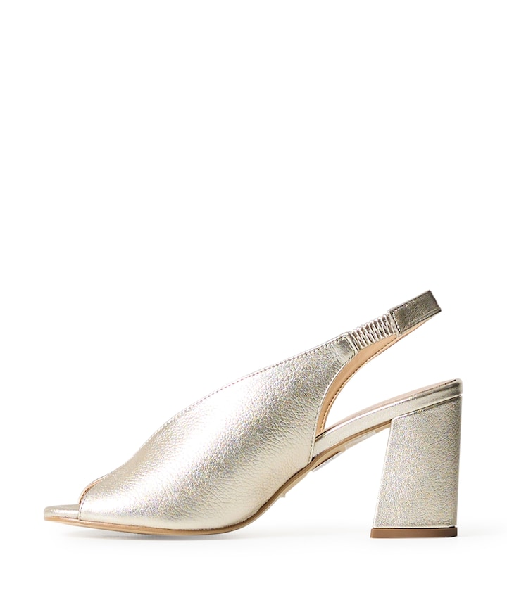 Rosette dames sandalets goud