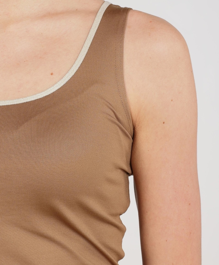Dames top beige