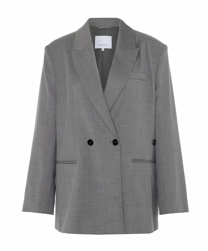 Dames blazer grijs