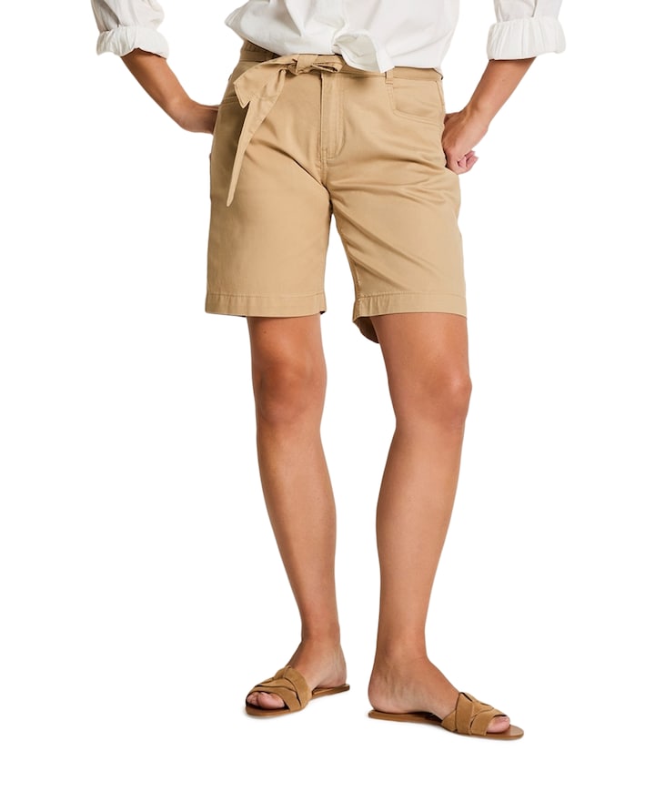 Zoe - Cotton Tencel - 444 - Light P dames korte broek beige