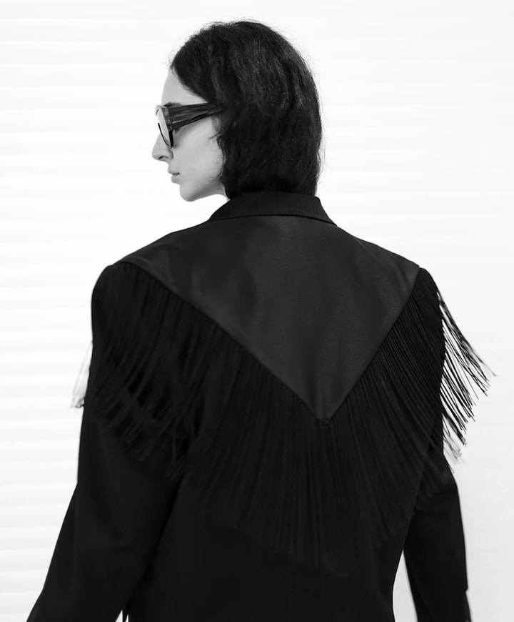 Dames blazer zwart