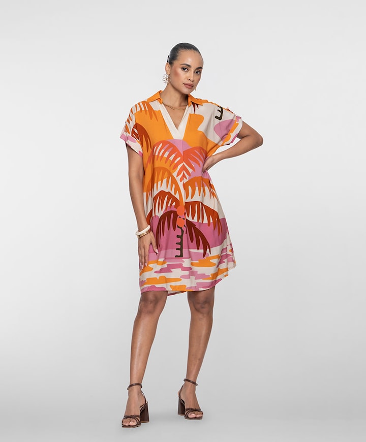 Dames jurk multicolor