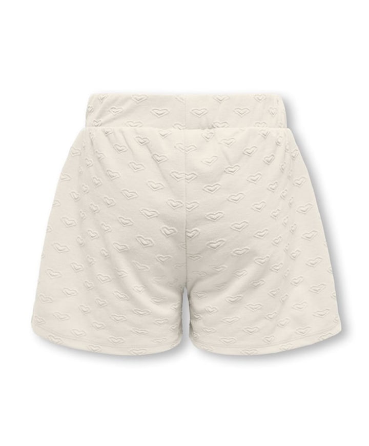 KOGSIMONE WIDE HEART meisjes korte broek beige