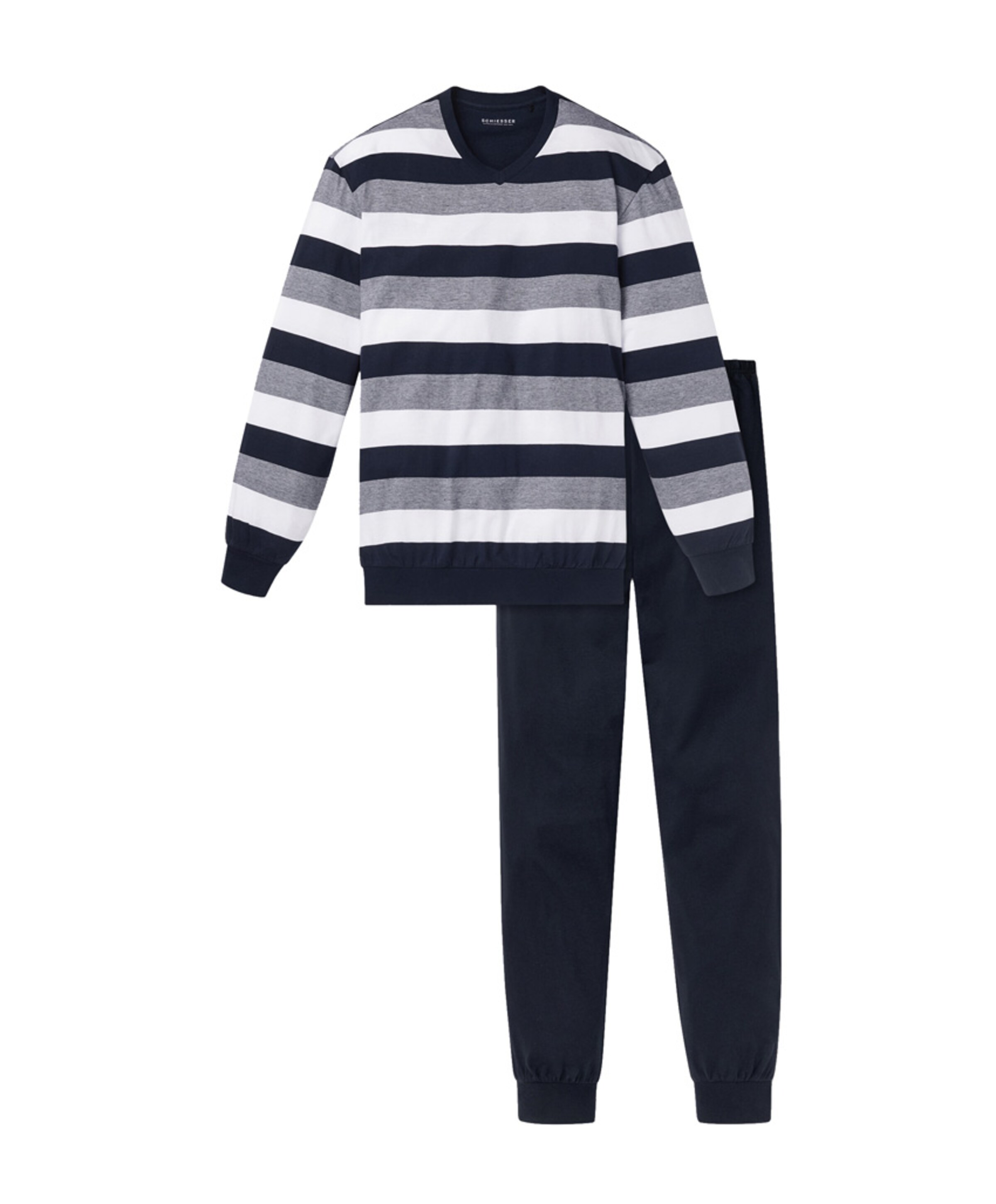 Heren pyjamaset blauw