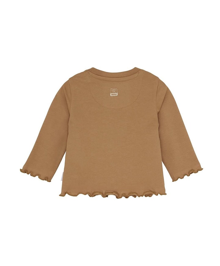 Meisjes longsleeve bruin