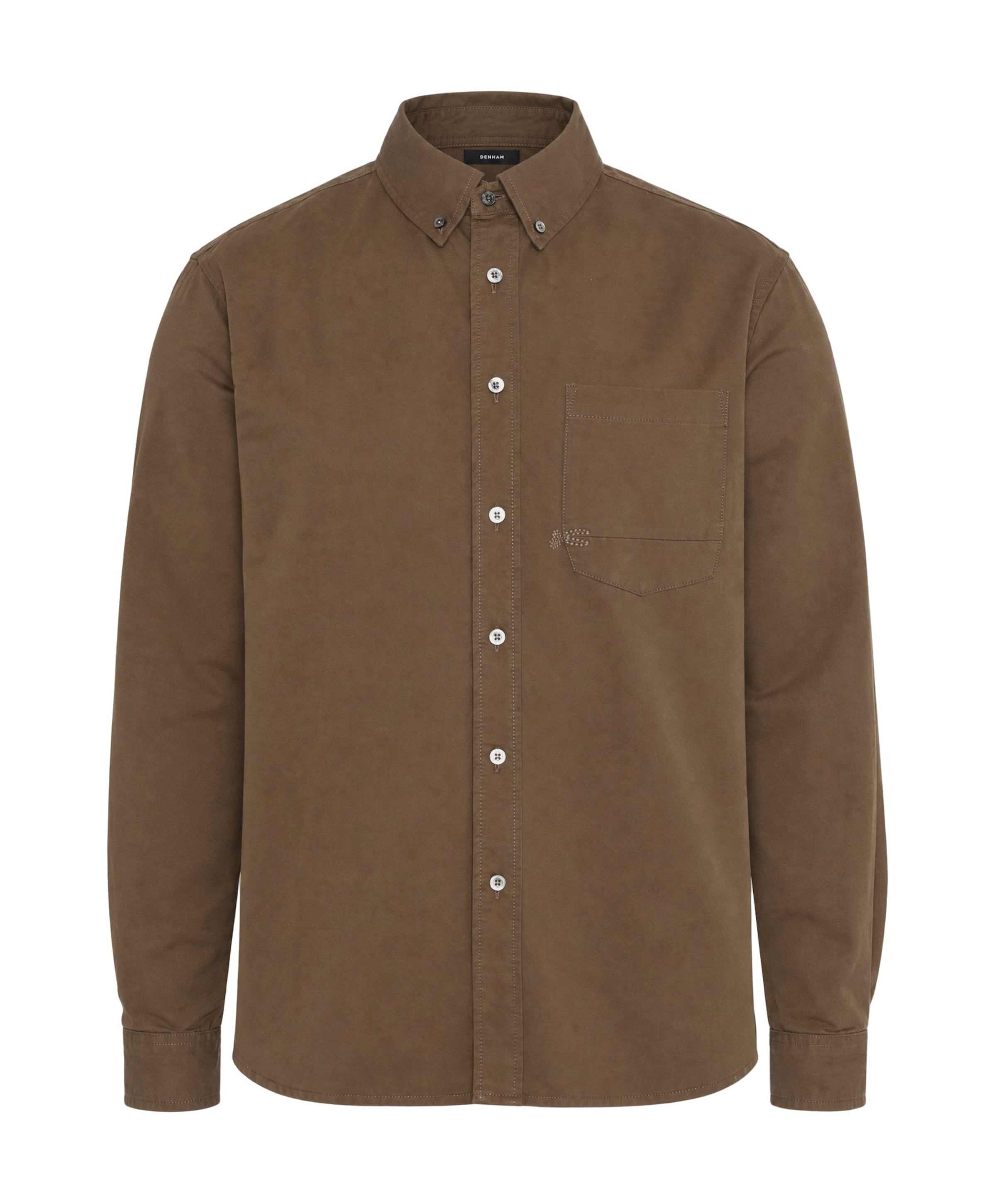 Heren overshirt bruin