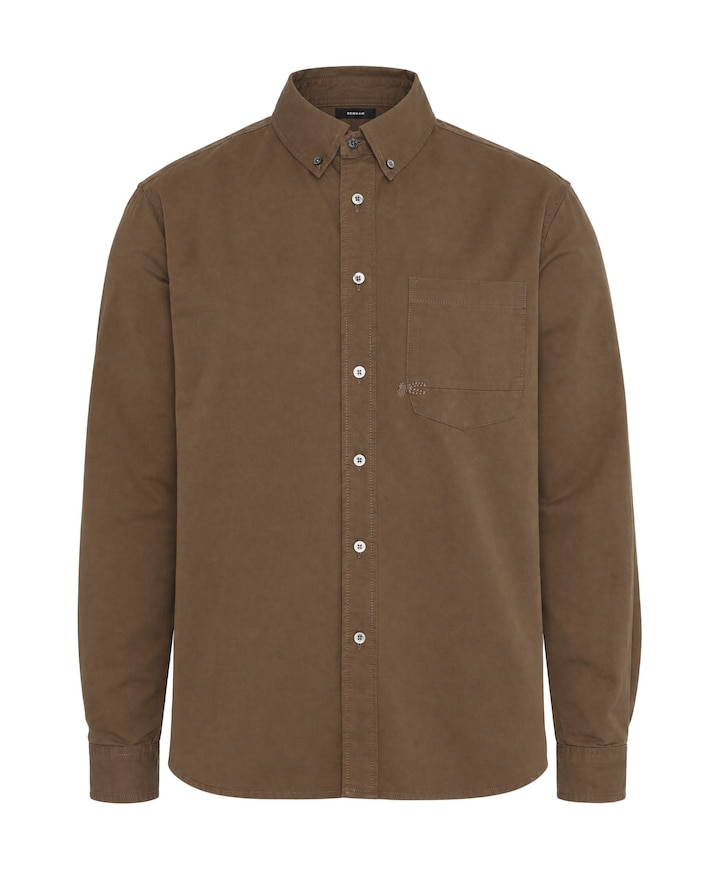 Heren overshirt bruin