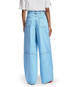 Kadi Overdye dames jeans blauw