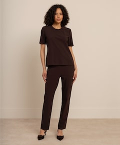 Dames T-shirt bruin