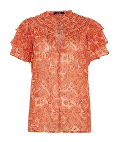 Dames blouse oranje
