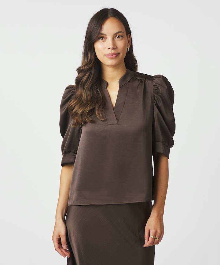 Blouse bruin