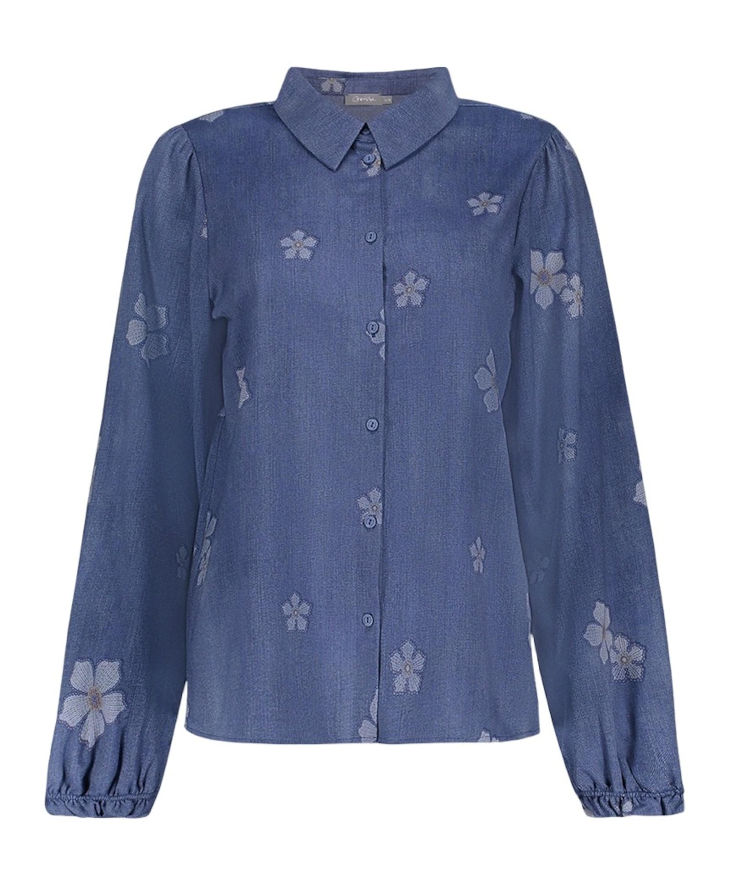 Dames blouse blauw