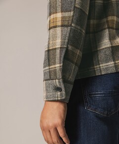 Heren overshirt grijs