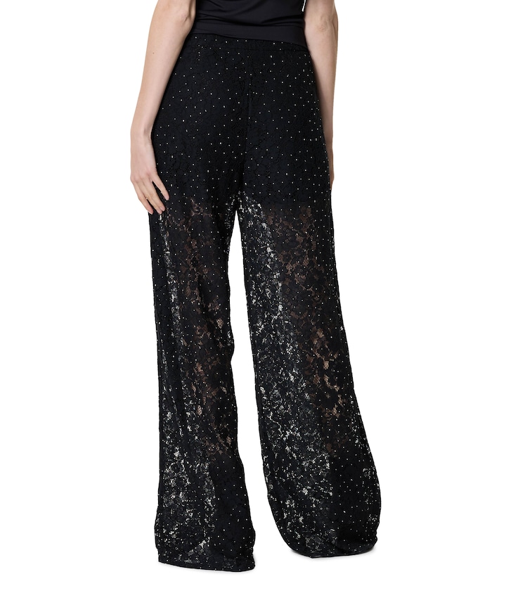 SiaCC Simili Lace LL broek zwart