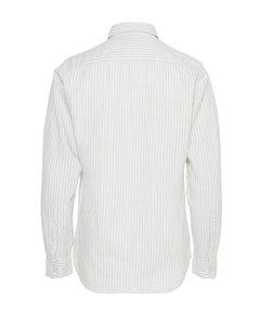 Heren overhemd lange mouw beige