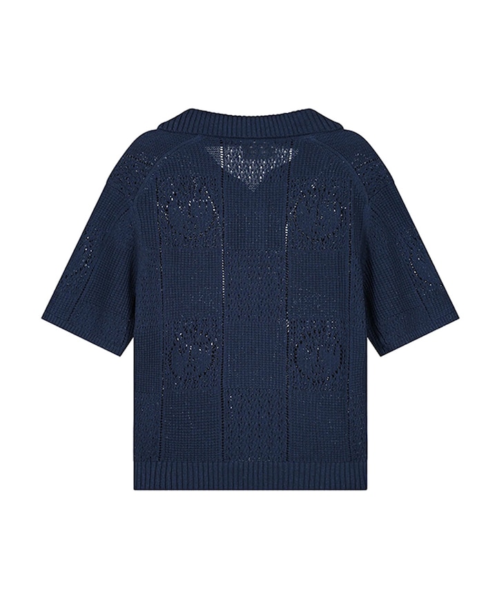 Heren polo blauw