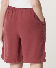 MMEmmie linen Bermuda dames korte broek brique