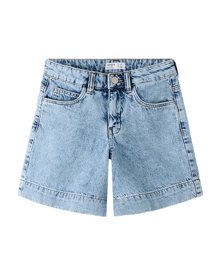 NKFROSE DNM LONG 2072-MJ J meisjes korte broek blauw