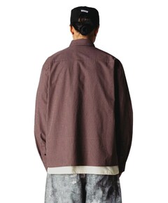 Heren overshirt bruin