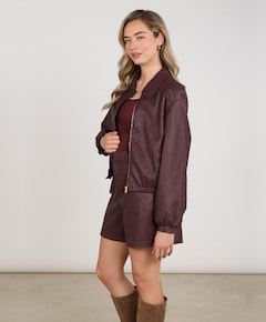 Dames jas bordeaux