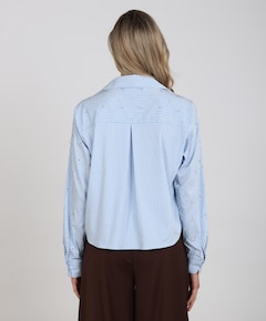 Dames blouse blauw