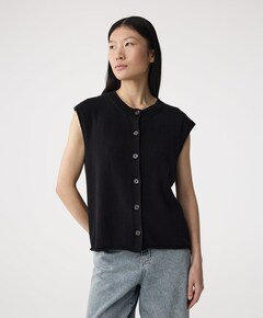Dames vest zwart