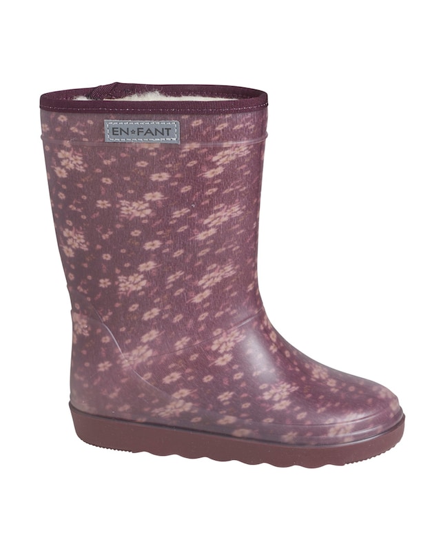 Thermo boots print westernlaarzen rood