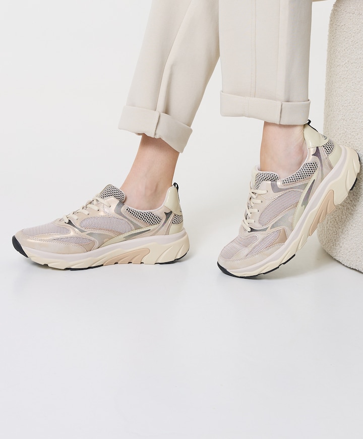 dames sneakers beige
