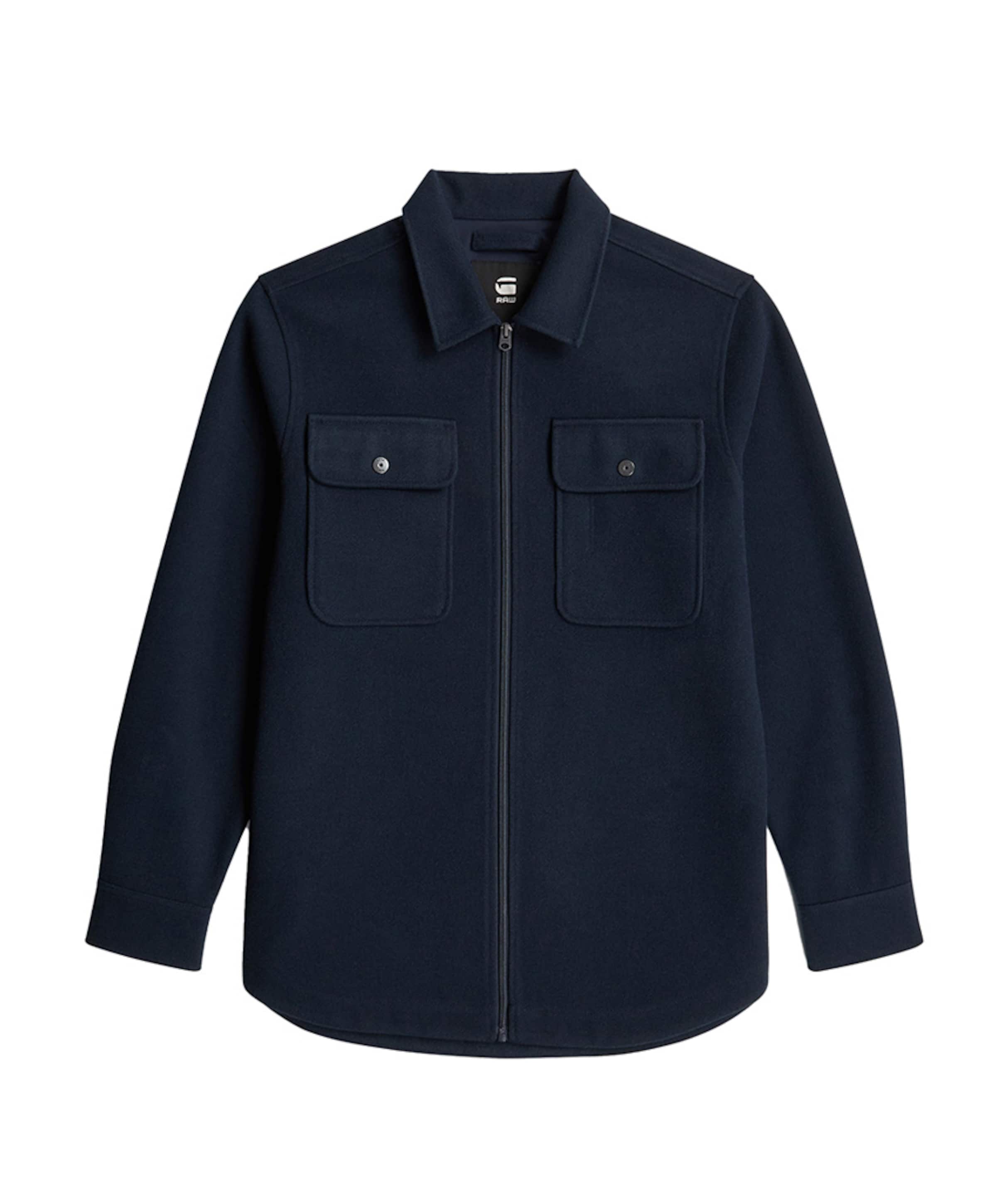 Heren overshirt blauw