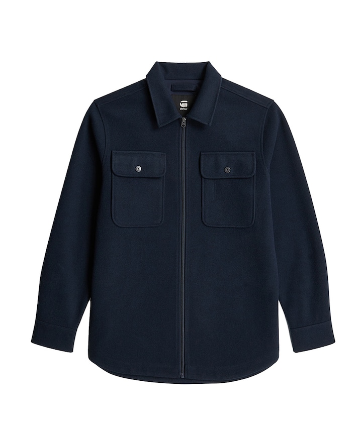 Heren overshirt blauw
