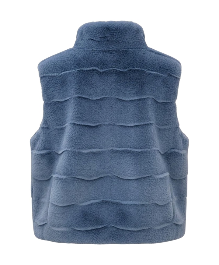 Dames gilet blauw