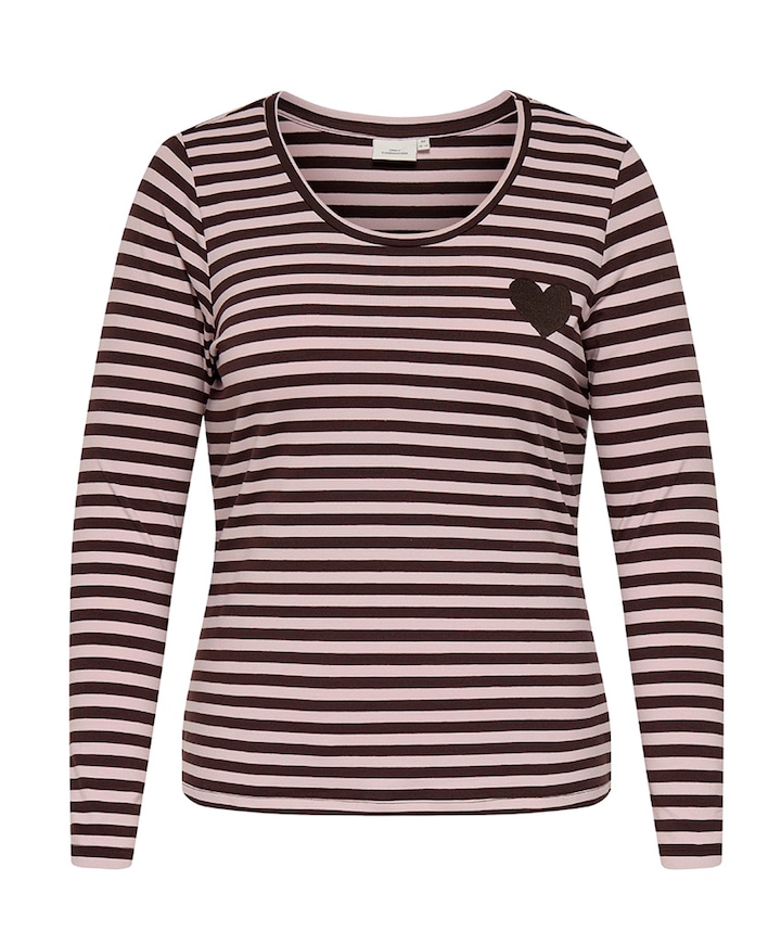 Dames longsleeve bruin